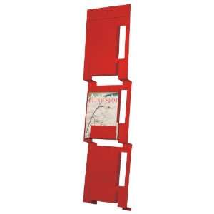  2D3D Wall Magazine Rack in Fire Engine Red by Blu Dot 