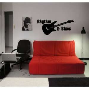  Music Guitar Rock Rhythm and Blues Wall Vinyl Sticker 