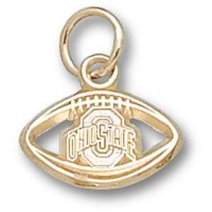  Ohio State University Athletic O Pierced Football 1/4 