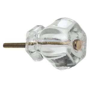  1 1/2 (38mm) large crystal knob with interchangeable 