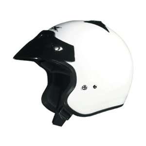    AFX Youth FX 5 Solid Open Face Helmet Large  White Automotive
