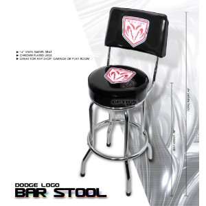  Dodge Logo Garage Game Bar Stool Barstool W/backrest 
