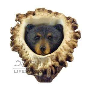   Lifestyles 681350 Deer Burr Black Bear Knob, Resin