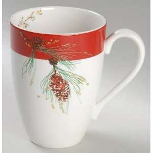 Lenox China Winter Song Tall Mug, Fine China Dinnerware  