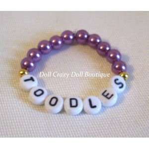  New Purple Name Doll Bracelet for 24 TOODLES Dolls Toys & Games