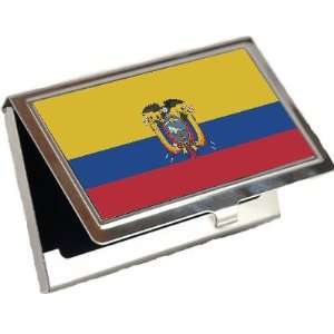  Ecuador Flag Business Card Holder