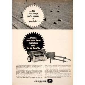   Baler Farming Implement Tool Agriculture Farm   Original Print Ad