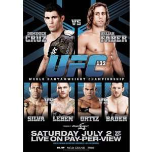  UFC 132 Autographed Poster 