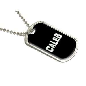 Caleb   Name Military Dog Tag Luggage Keychain