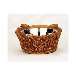  Ornate Regal Crown Gourmet Dog Bowls (Large) Kitchen 