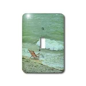 Florene Water landscape   Chair Fishing Pole n Ocean   Light Switch 