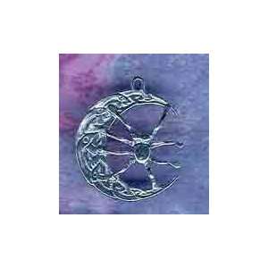  Celtic Jewelry NEW Moon Spider Tribal Pendant Sterling 