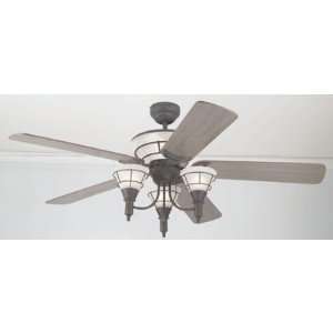  St. Tropez™ 5 blade 52 inch Ceiling Fan, Light Fixture 
