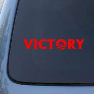 VICTORY OBAMA   Barack   Vinyl Car Decal Sticker #1680  Vinyl Color 
