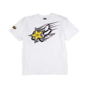  Fox Racing Youth Rockstar Zoom T Shirt   Youth Small/White 