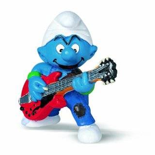 schleich the smurfs mini figure lead guitar player by schleich buy new 