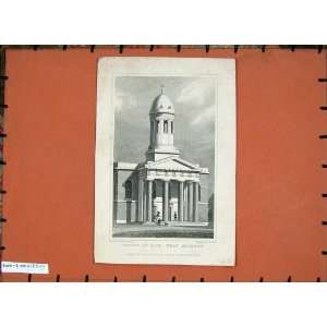   1827 Exterior View Chapel Ease Hackney London England
