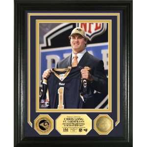 Chris Long Draft Day 24KT Gold Coin Photo Mint  Sports 