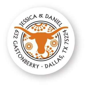  University Of Texas Circle Burst Labels