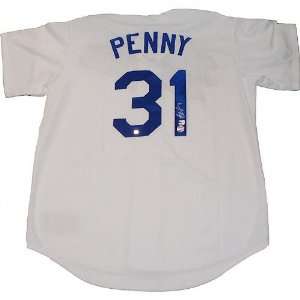  Brad Penny Los Angeles Dodgers Autographed Home Replica 