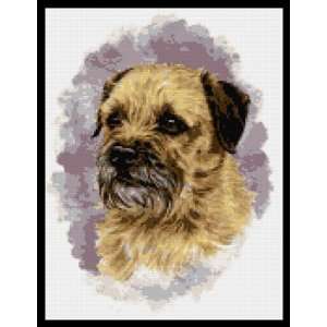  Border Terrier Face Counted Cross Stitch Kit Everything 