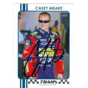 Casey Mears Autographed/Hand Signed Trading Card (Auto Racing) 2007 