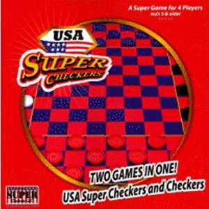  USA Super Checkers Game Toys & Games