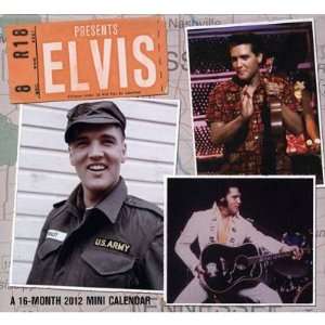  2011 2012 Elvis Presley Presents 16 Month Mini Wall Calendar 