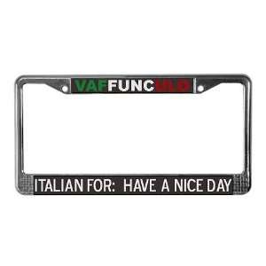  Vaffunculo Jersey shore License Plate Frame by  