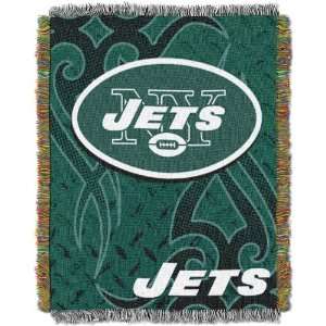   Jets Tattoo Tapestry Throw   New York Jets One Size