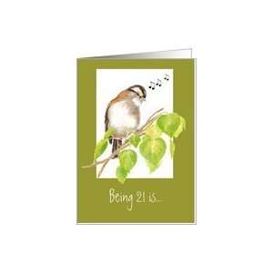 Song Sparrow being 21 is Card