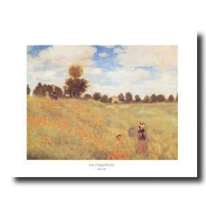  Claude Monet Poppy Flowers Girl Woman Landscape Picture 