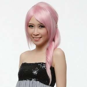  Newly Hot Pink Silk Straight Synthetic Cosplay Wig Health 