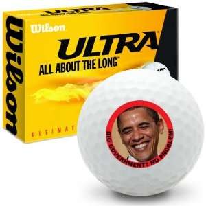 Barrack Obama Captioned   Wilson Ultra Ultimate Distance Golf Balls 