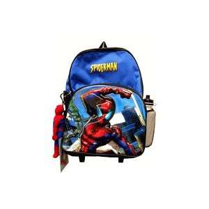  Marvel spiderman Full size Rolling Backpack w/ plush 