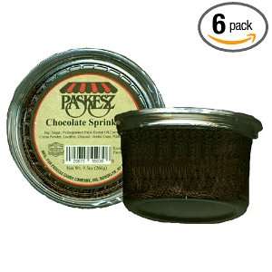 Paskesz Baking Products, Chocolate Sprinkles, 9 Ounce Bucket (Pack of 