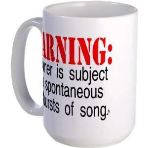 Warning Owner subject to sp Funny Large Mug by   