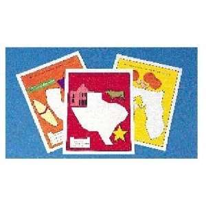   SR 1174 Western States Pattern Block Picture Cards Set D (25 CardSet