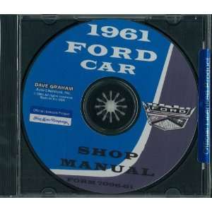 1961 1962 1963 1964 FORD EXCEPT FALCON/THUNDERBIRD Car Shop Service 