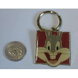    Vintage Enamel Keychain  Looney Tunes Bugs Bunny 