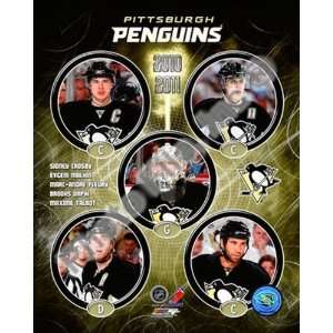 2010 11 Pittsburgh Penguins Team Composite Finest LAMINATED Print 