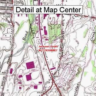   Map   Jackson South, Tennessee (Folded/Waterproof)