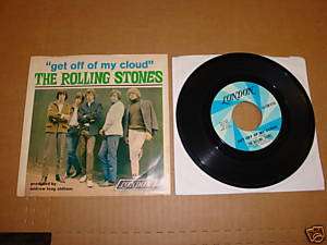 ROLLING STONES GET OFF OF MY CLOUD 7 45 RPM & PS  