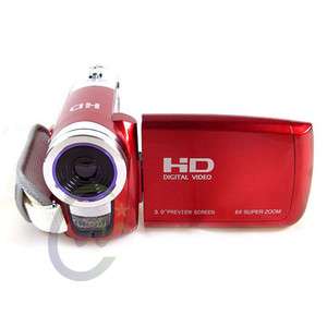 New 16.0 MP Speed HD DV Digital Video Camera 3.0TFT LCD Camcorder Red 