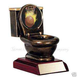 LAST PLACE FANTASY BASKETBALL TROPHY Toilet Bowl Award  