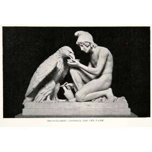  1902 Print Bertel Thorvalsden Neoclassical Ganymede 