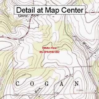   Map   White Pine, Pennsylvania (Folded/Waterproof)
