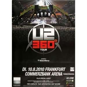 U2   360° Black 2010   CONCERT   POSTER from GERMANY 
