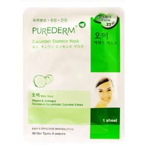 PureDerm Purederm Cucumber Essence Mask 23ml. (Soothing, whitening and 