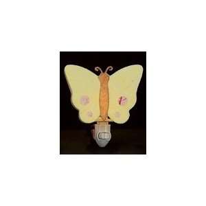  Kids Yellow Butterfly Plug in Night Light 6 7 w&h & 2.5 